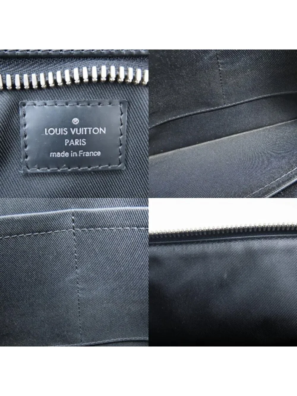 Louis Vuitton Shoulder Bag Hunter Damier Graphite Leather Black Gray Crossbody